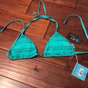 Letarte Jade Ruffle bikini top M